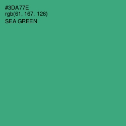 #3DA77E - Sea Green Color Image